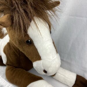 Aurora Big Brown and White Stuffed Horse Pony plushie Toy